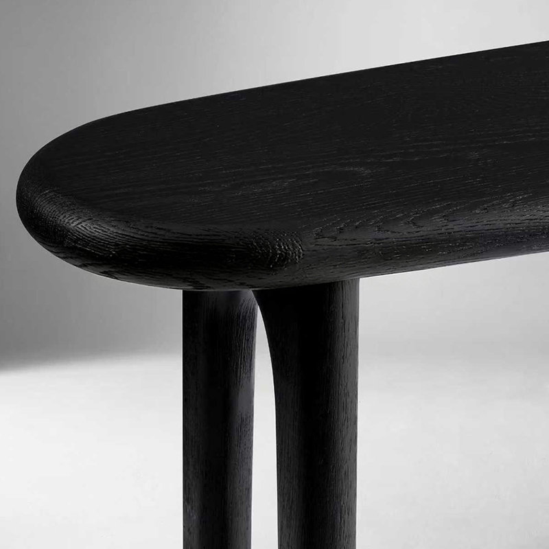 Console moderne de style nordique, H 29,5 po x l 63 po x P 13,8 po, Noir