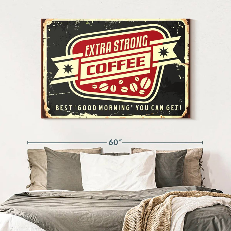 Best Morning Coffee Wall Sign, 34" H x 51" W
