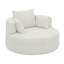 Fauteuil d'appoint pivotant avec 3 coussins amovibles-115839033