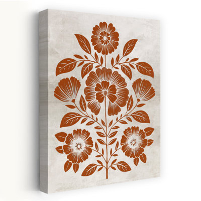 Floral Harmony On Textured Canvas Abstract Contemporary Wall Art