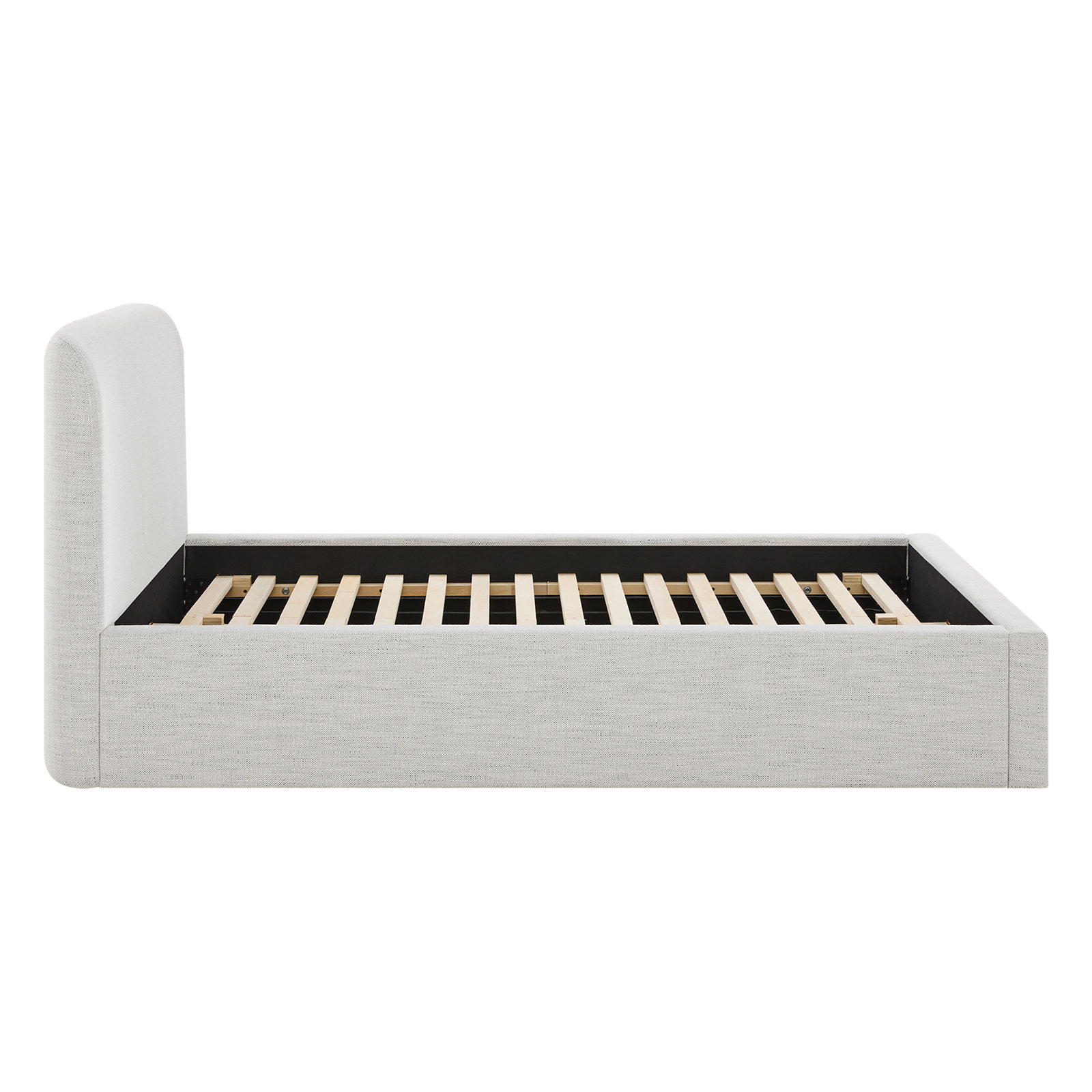 Denton Linen Upholstered Bed, Queen, Prestige Ivory