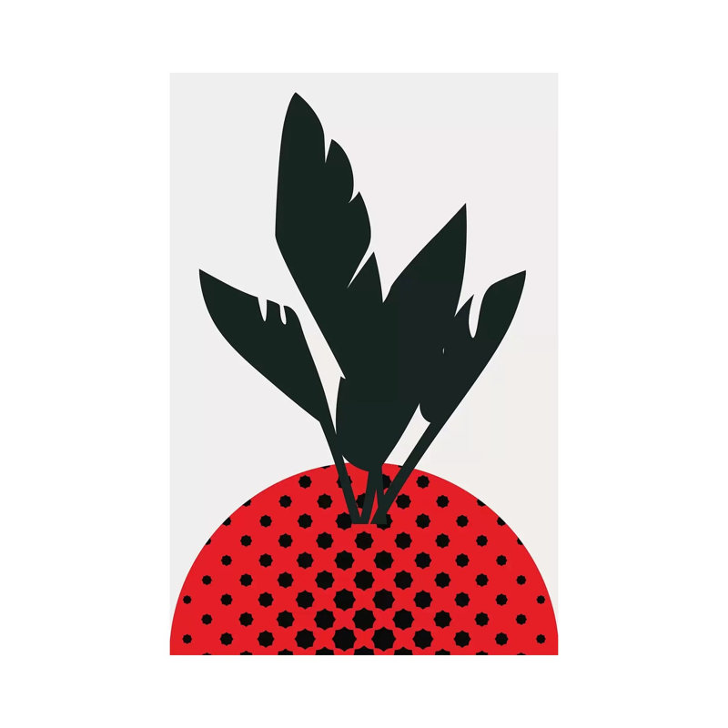 Merry Strawberry by Kubistika - Wrapped Canvas Print, 152.5 cm H x 101.5 cm W