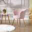 Chaises d'appoint pour le salon, meuble-lavabo mignon avec dossier pour la chambre de maquillage, ensemble de 2 chaises rembourrées en forme d'invité de bureau-2083068546