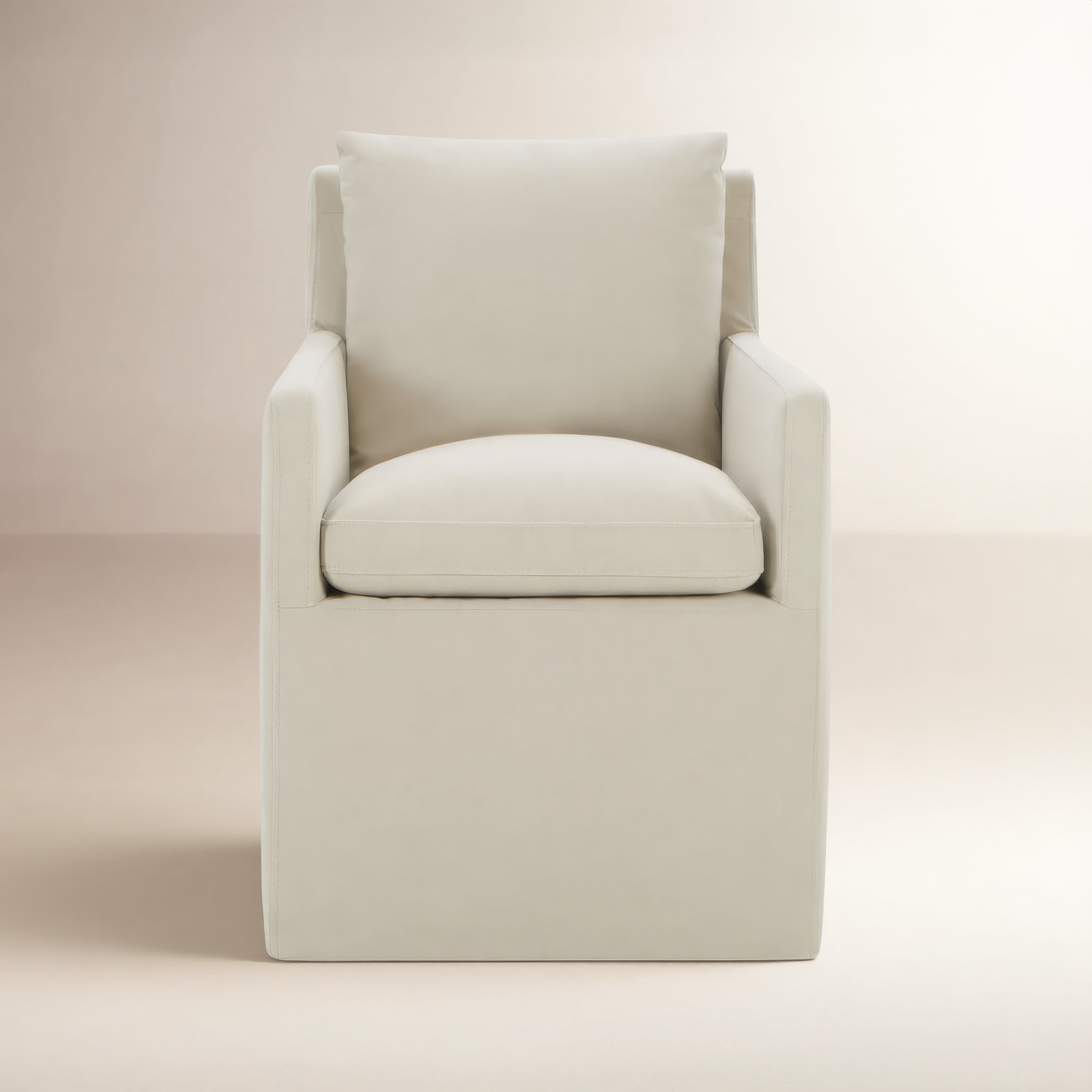 Alayaa Linen Armchair, Bella Beach Performance Velvet