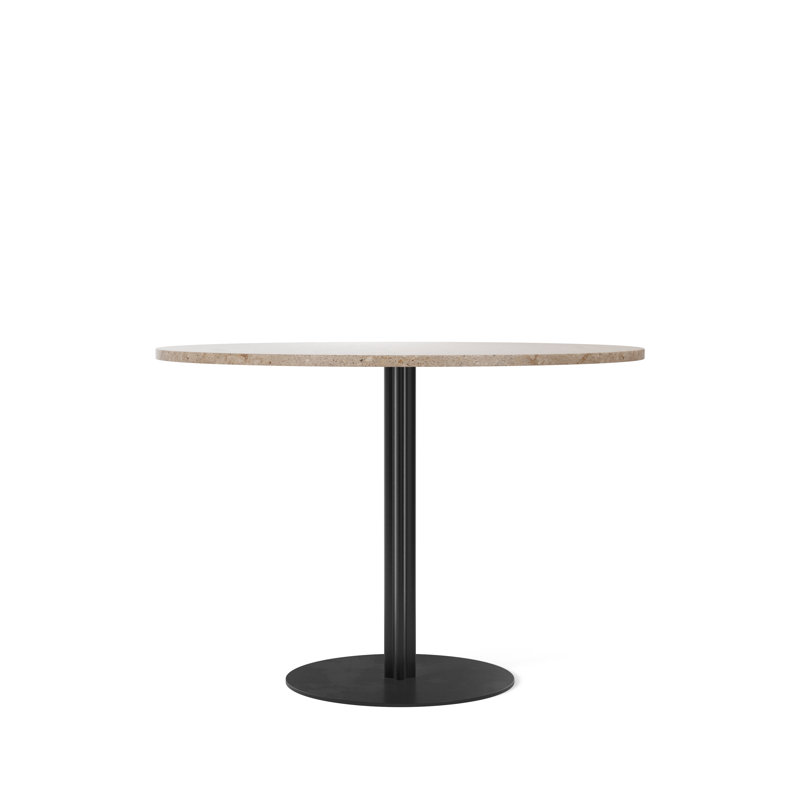 Harbour Round Dining Table, 41.3" W x 41.3" L, Standard Height, Off White Marble
