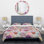 Ensemble de housse de couette Vintage Beige Minimalism Floral Blossums