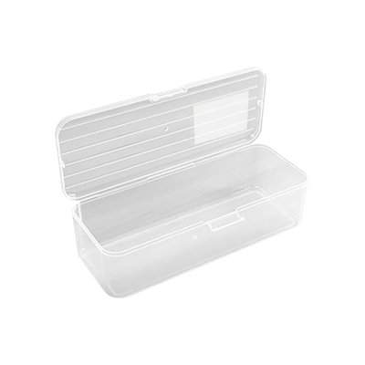 Pencil Case Transparent Stationery Box Children's Plastic Pencils Colored Pencils Storage Box Large Capacity Pencil Case Desktop Student Pencil Case