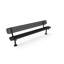 Banc COATEDOUTDOORFURNITURE, violet, perforé, 2,44 m, avec dossier, surface-1124678030-1211726154
