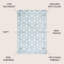 Tapis bleu clair / blanc Mashawna-139295920