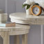 Ensemble de tables basses rondes rondes rondes rondes en bois 24 pouces 2PCS, table d'appoint de style rustique Mid-Century, table de bout pour salon, bureau, appartement-738041185