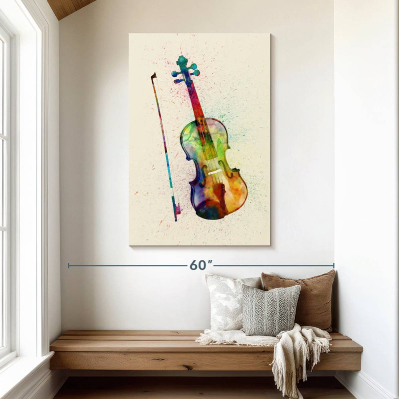 Abarca Violin Abstract I, 48" H x 32" W