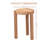 Darin Acacia Wood Versatile Decorative Stool - Artistic Side Table With Three-Leg Base