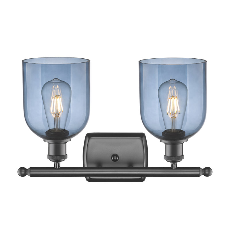 Allysson 2 - Light Dimmable Vanity Light, Princess Blue, Oil Rubbed Bronze