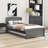 Twin Platform Bed with Trundle-1478878344