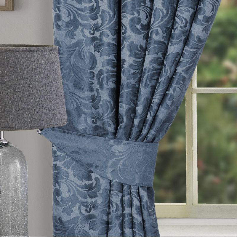 Odon Fabric 20cm Curtain Tiebacks, Duck egg