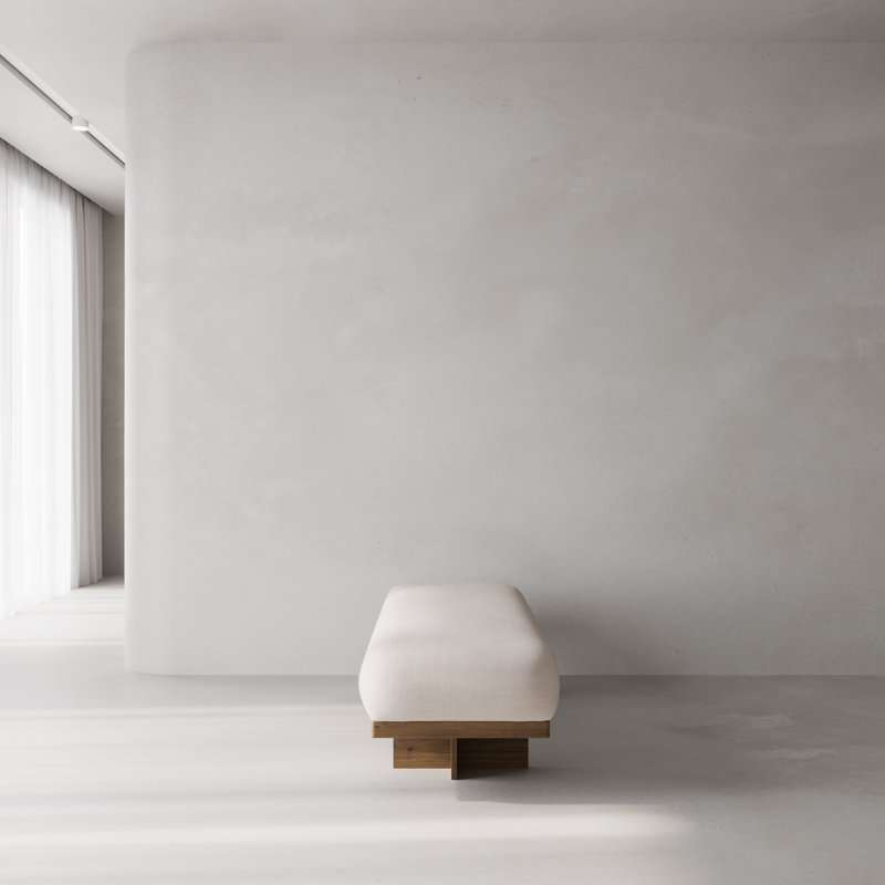 Elouise Upholstered Bench, Nevis Ivory
