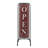 Free-Standing Metal Framed Open and Closed Sign