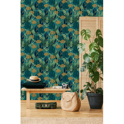 Bayou Breeze Arlow Peel & Stick Floral Panel | Wayfair