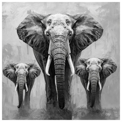 Édredon Three African Elephants