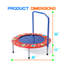 Mini trampoline rond 36 pouces pour enfants - Tapis de jeu intérieur avec poignée en forme de N