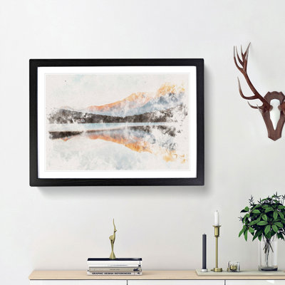 Mountain Reflection in Italy - Framed Print
