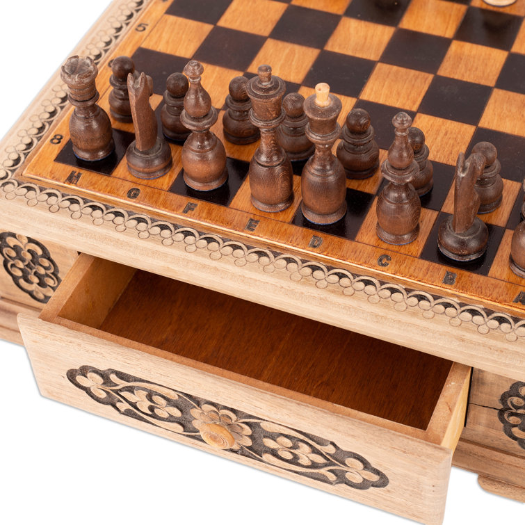 Novica 2 Player Wood Chess