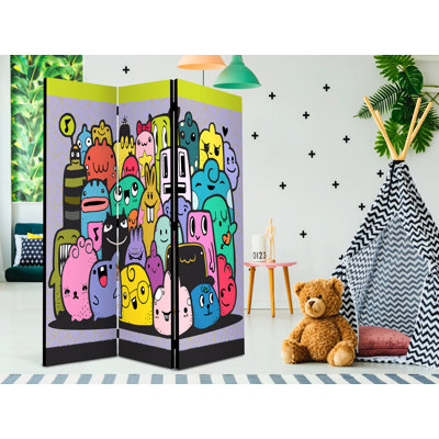 135 cm W x 172 cm H 3 - Panel Folding Room Divider