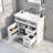 36" Bathroom Vanity With Sink,2 Drawers With Slide Rails,2 Tip-Out Drawers And 1 Door-391132927