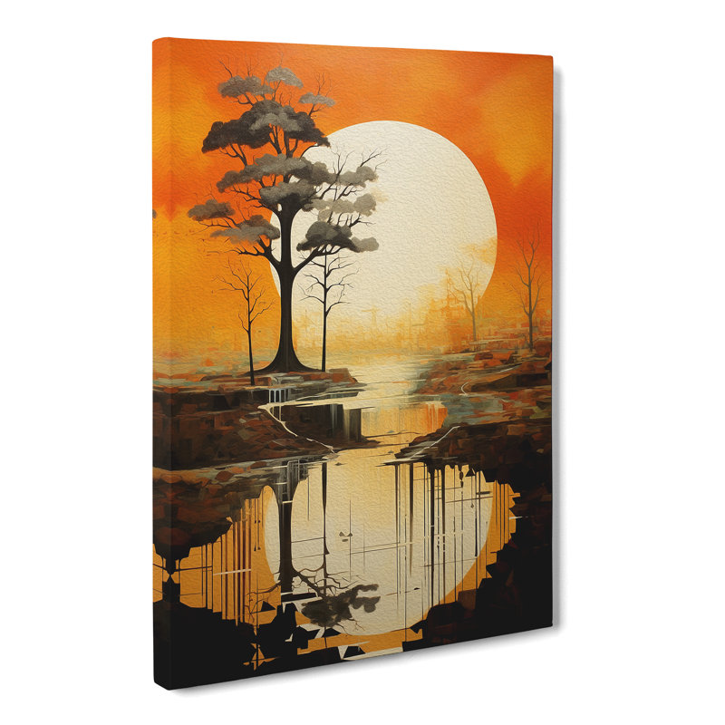 Landscape Modern Art No.2 - Wrapped Canvas