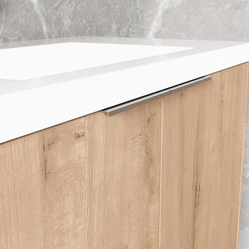 Meuble-lavabo à fixation flottante 36 po avec porte à fermeture en douceur, 2 portes Modern Design-00636 IMO (KD-Packing)
