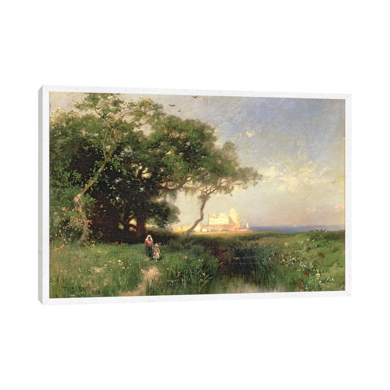 The Coast of Florida, 1882 1 Piece Wall Art on Canvas, 66.04 cm H x 45.72 cm W, White Framed