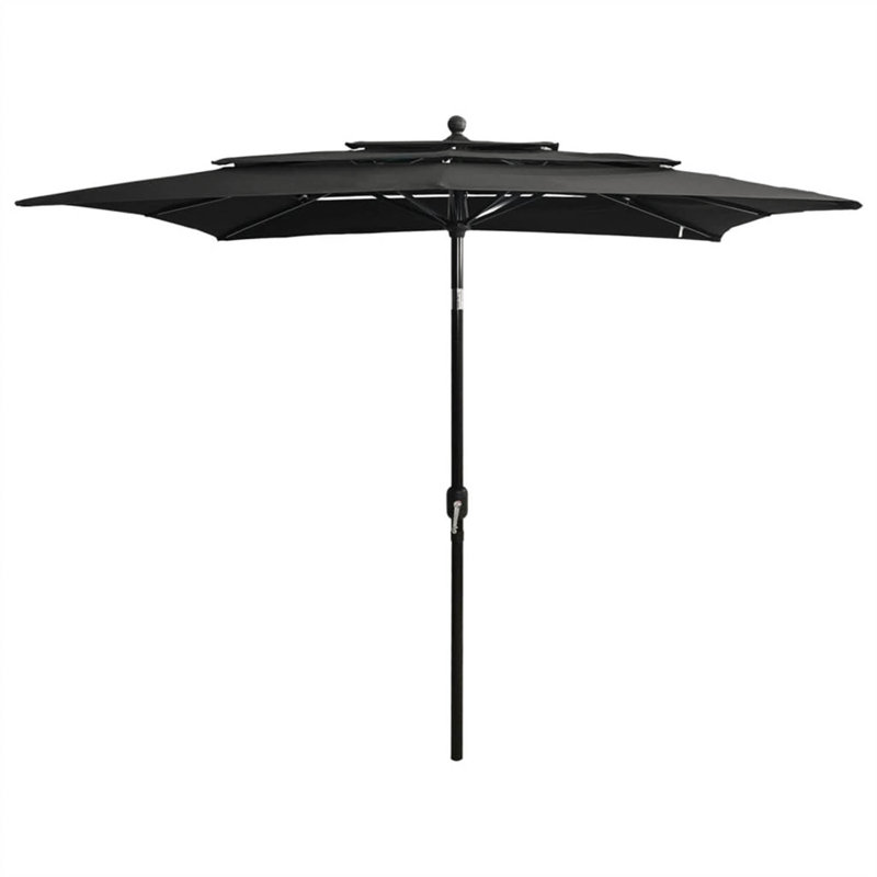 Lilyanna Market Parasol, Black