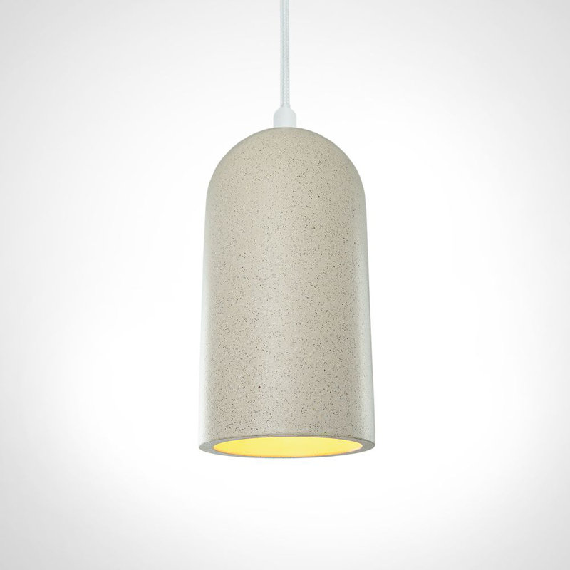 Solorzano 1 - Light Dome Pendant, Sandstone White, White