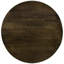 Table d'appoint polyvalente ronde en bois de manguier avec base naturelle et structure en bronze industriel