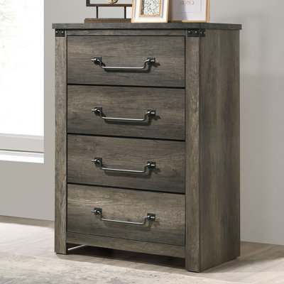 Commode rustique Britonale, gris rustique