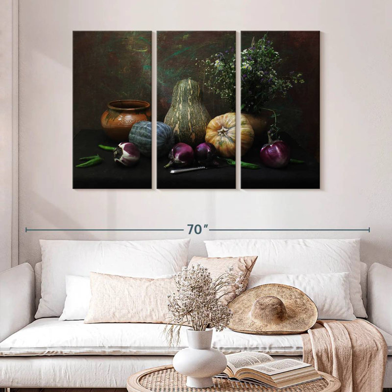 Yarlin Garden Vegetables, 32" H x 50" W