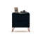 Table de chevet 2 tiroirs Mid-Century moderne bleu Rockefeller-951335396