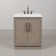 Hugo 30 In. Single Sink Carrara White Marble Countertop Vanity In Grey Oak With Gooseneck Faucet
