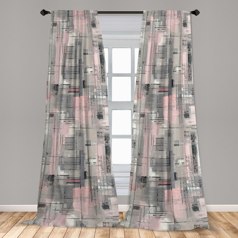 Algird Semi Sheer Curtain Pair