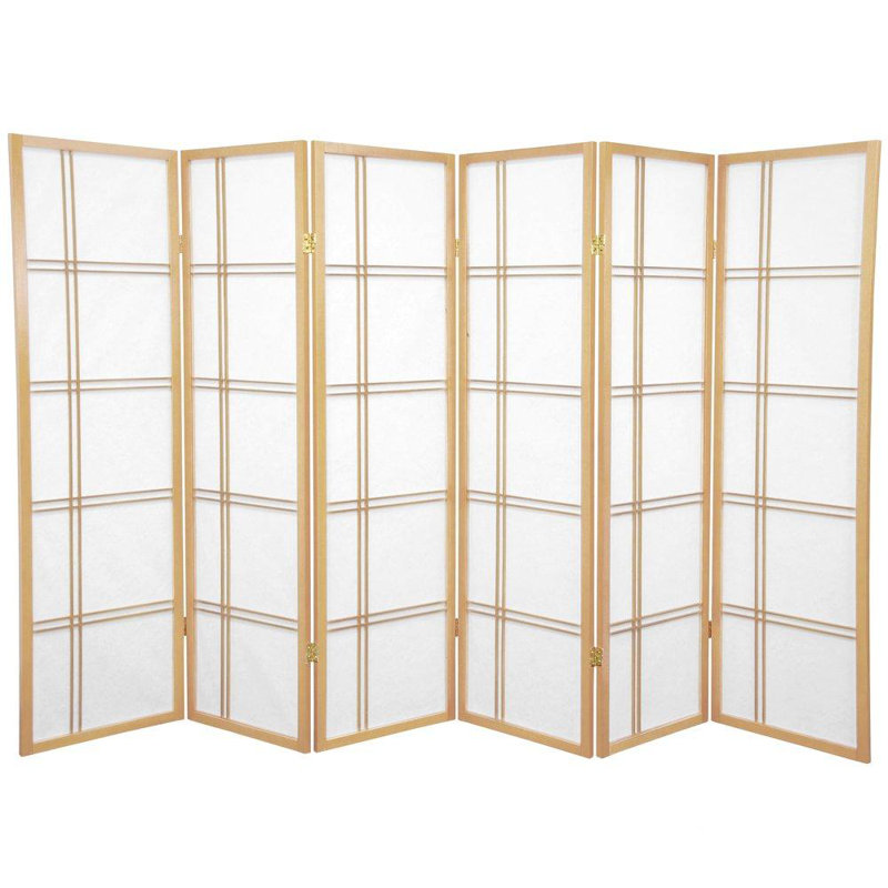 Cloison pliante en papier de riz de 58,75 po Keitez, 6, 5 pi, Naturel