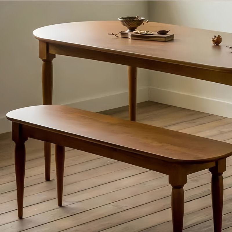 Table de salle à manger ovale de style américain, H 29,53 po x L 70,87 po x l 31,5 po