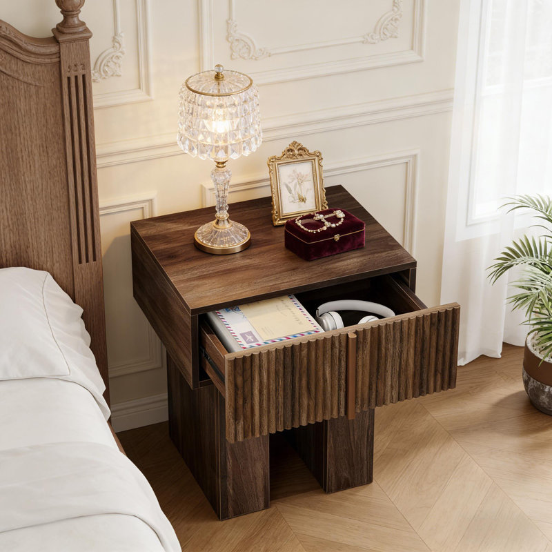 Bedside Table,Storage Nightstand