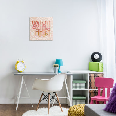 Toile pastel You Can Do Hard Things, conception de Sarah Hickman