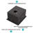 Gunmetal Black Kitchen Sink - Undermount Singel Bowl Kitchen Basin 16 Gauge Stainless Steel With Deep