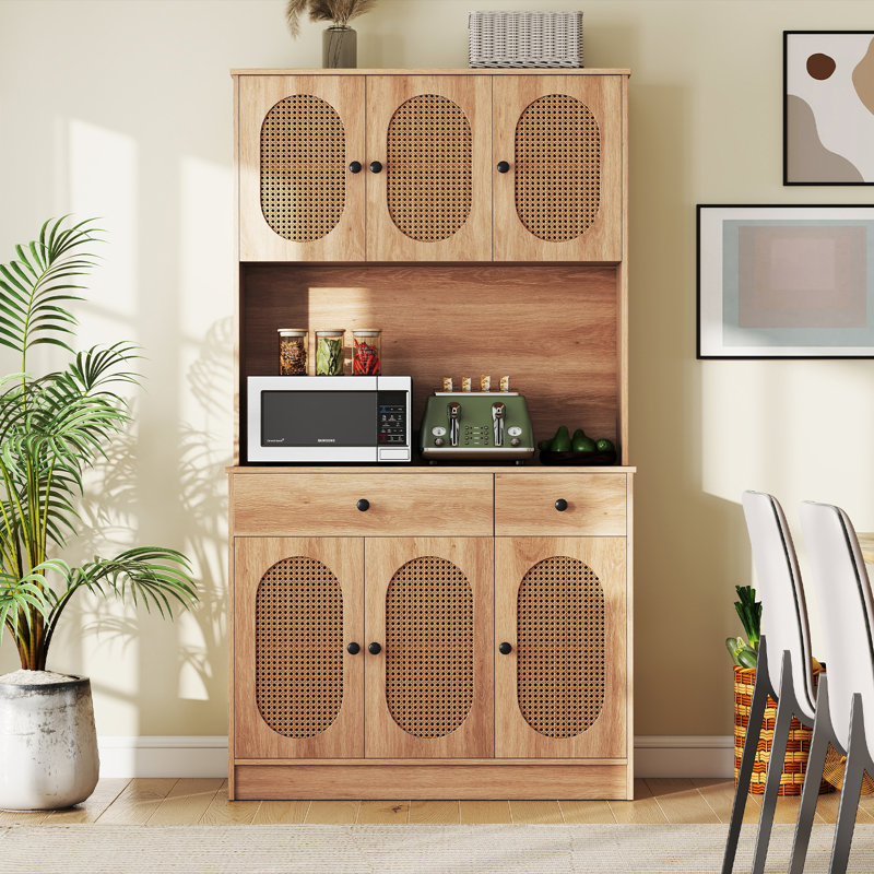 Armoire de cuisine avec armoire de charge 71 po de hauteur