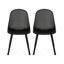 Mobilier d'extérieur noir stable - Chaise Posey avec matériau en polypropylène Chaise Posey