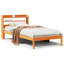 Bed Frame With Headboard Without Mattress Wax Brown-1935992347