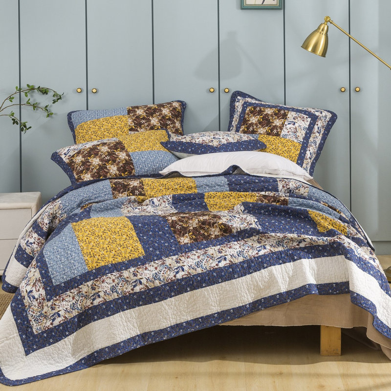 Cotton Patchwork Quilt, King