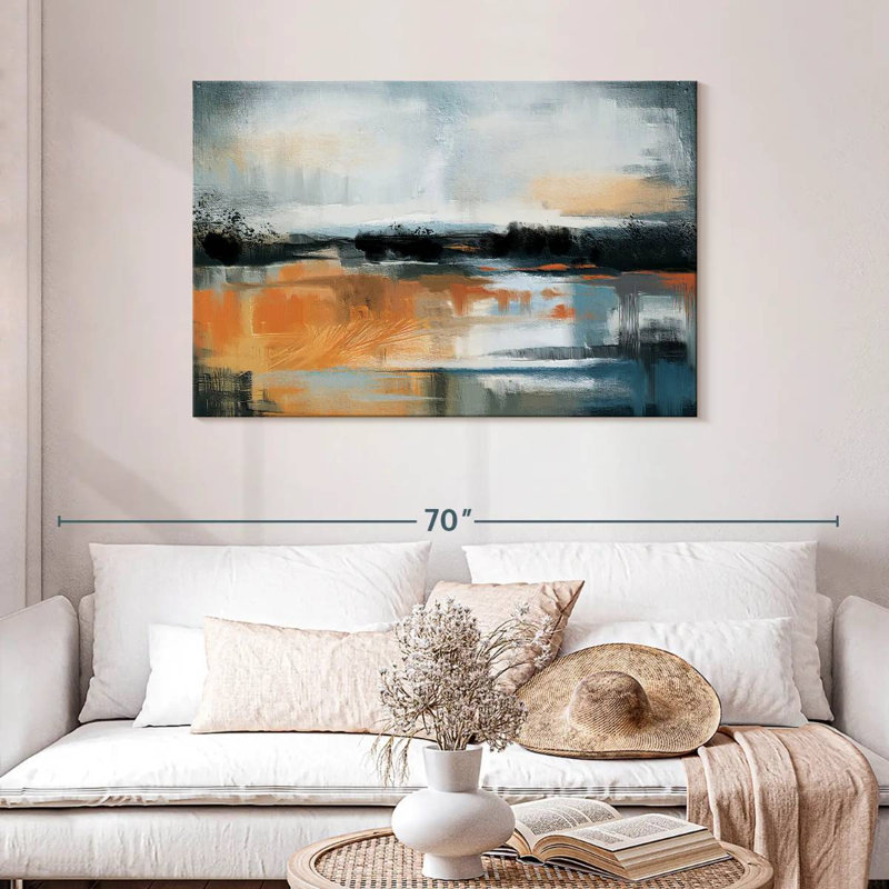 Avery Sunstruck Abstract Landscape, 30" H x 45" W