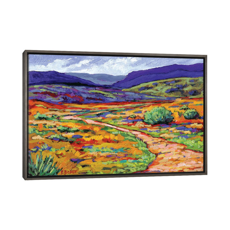 Reproduction d’art « New Mexico Landscape » par Patty Baker, H 26 po x l 18 po x 1,5 po, Pas de tapis